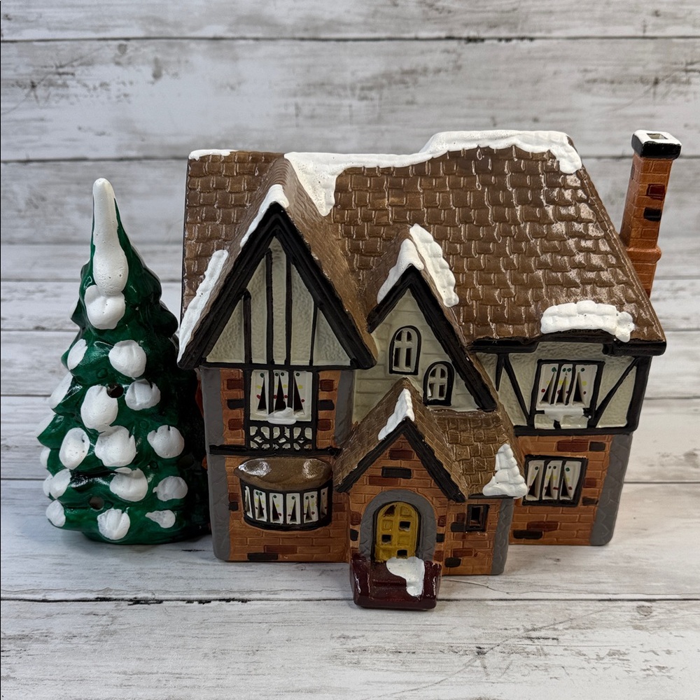 Department 56 HIGHLAND Snow Christmas Village House 1987